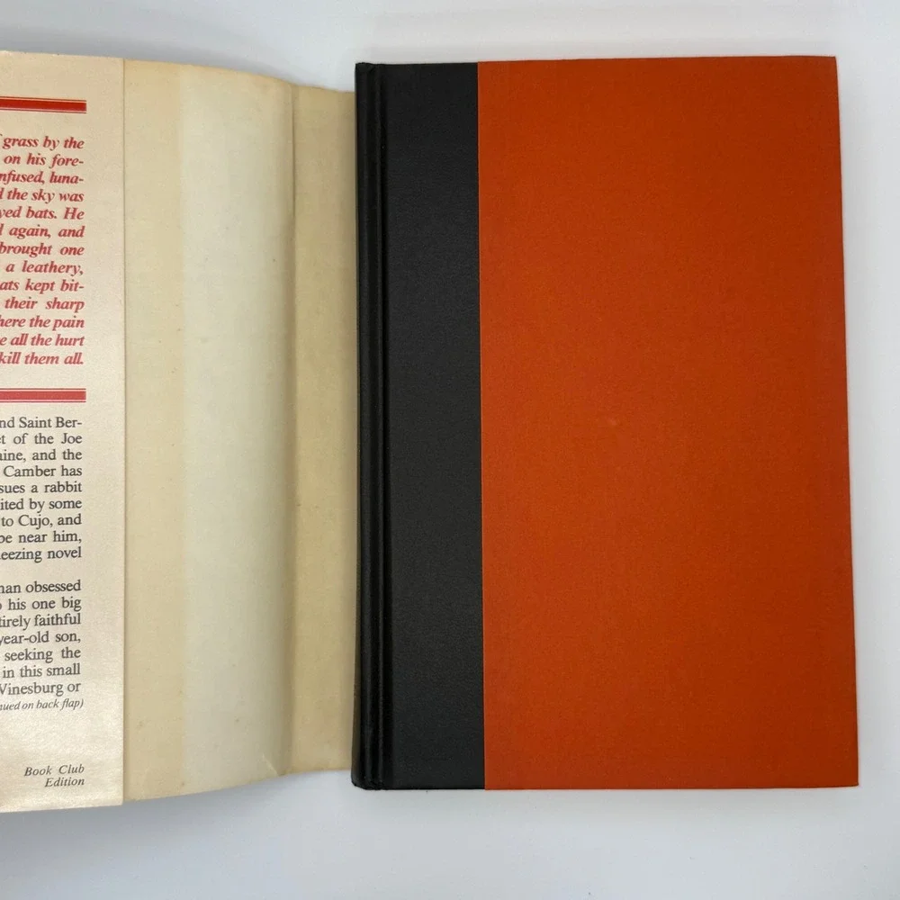 Cujo by Stephen King 1981 BCE Hardcover DJ Viking Horror Novel READ‎